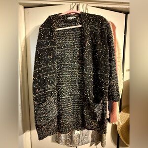 Michelle Mae Black Flecked Cardigan